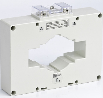 

Трансформатор тока DEKraft 50120DEK ТШП-0,66 0,5S 1000/5 10ВА, диаметр 100мм, 50120DEK