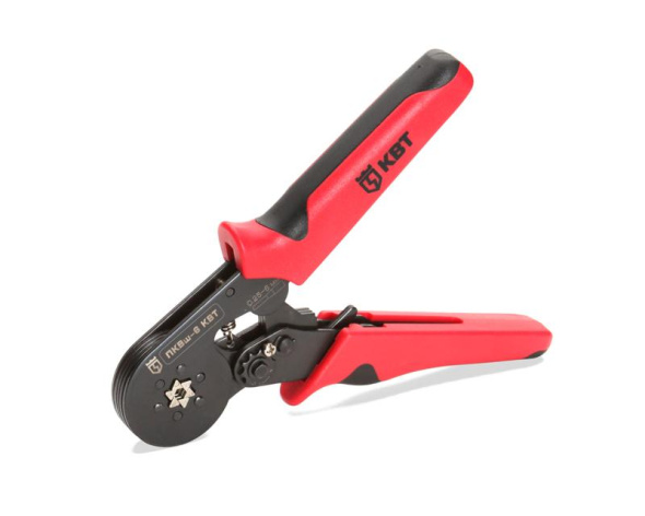 Изображение товара Профессиональные пресс-клещи КВТ ПКВш-6 для опрессовки втулочных наконечников