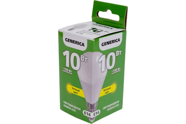 фото Лампа светодиодная GENERICA LL-G45-10-230-30-E14-G в Уфе