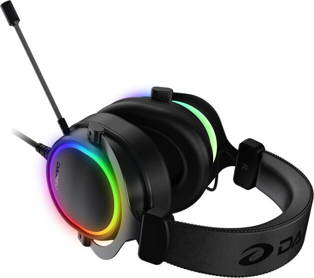 

Гарнитура Dareu EH925s Pro игровая Black, подсветка RGB, съемный микрофон с шумоподавлением, подключение USB, EH925s Pro