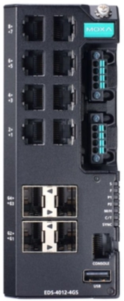 фото Коммутатор управляемый MOXA EDS-4012-4GS-LV-T в Уфе