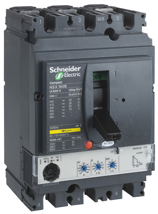 

Автоматический выключатель Schneider Electric LV430776 Micrologic 2.2 100A 3P 3T, LV430776