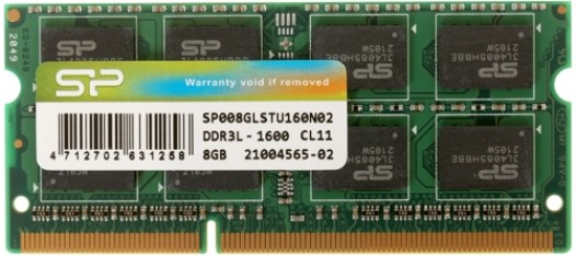 фото Модуль памяти SODIMM DDR3 8GB Silicon Power SP008GLSTU160N02 в Уфе