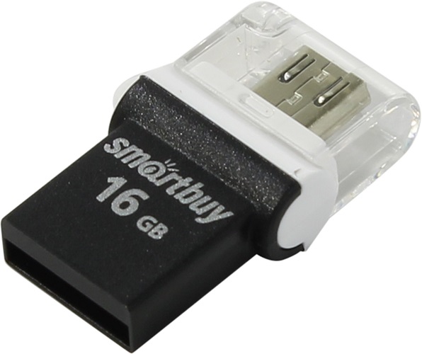 

Накопитель USB 2.0 16GB SmartBuy SB16GBPO-K POKO черный, SB16GBPO-K