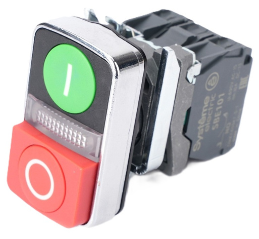 Изображение товара Кнопка двойная в сборе SB4 серия системы Electric 22 мм металлический корпус