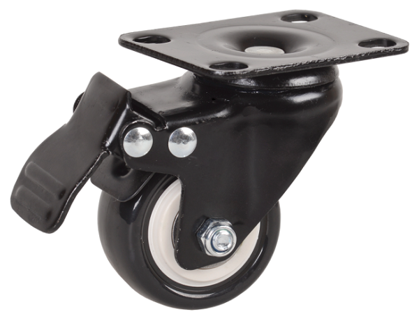 Изображение товара Ролик для мебели ITK ITK-HP-25 с ножным тормозом, облегчает перемещение мебели