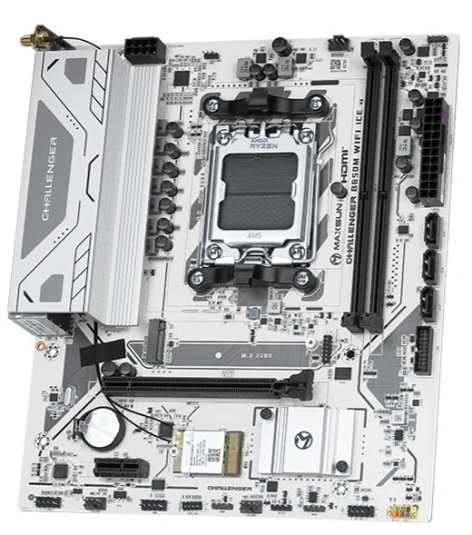 фото Материнская плата mATX MAXSUN MS-Challenger B650M WIFI ICE V2 в Челябинске