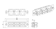 фото Панель Hyperline FO-FPM-W120H32-6DSC-BG