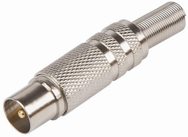 

Разъем Rexant 06-0016-A антенный на кабель, (штекер-TV никель с пружиной), 06-0016-A