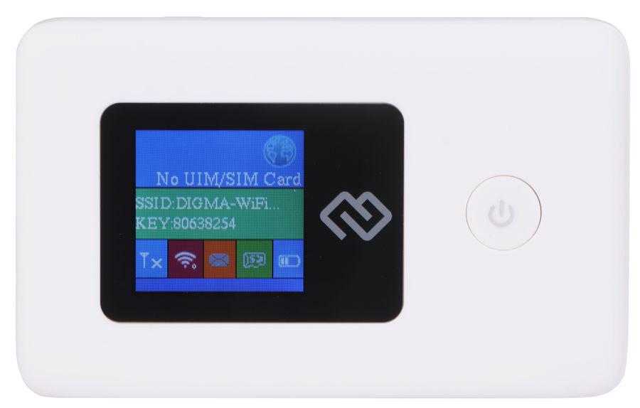 

Модем LTE портативный Digma DMW1969-WT 3G/4G/WiFi USB, белый, DMW1969-WT