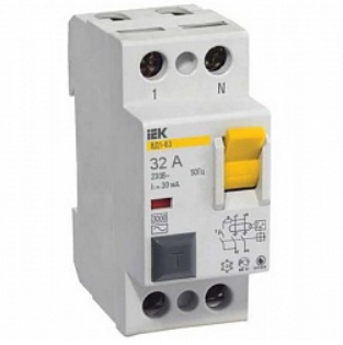 

УЗО IEK MDV10-2-016-030 2п 16A 30мA ВД1-63 AC, MDV10-2-016-030