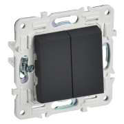 фото Переключатель двухклавишный IEK SK-V22-0-10-K53