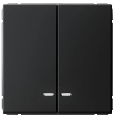

Выключатель двухклавишный Systeme Electric GAL001051 ArtGallery сх.5, 10АХ, механизм, Карбон, GAL001051