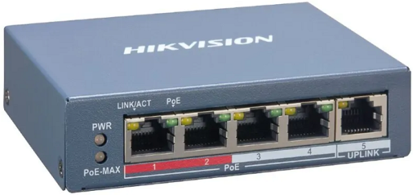 Изображение товара Коммутатор HIKVISION DS-3E1105P-EI Управляемый PoE
