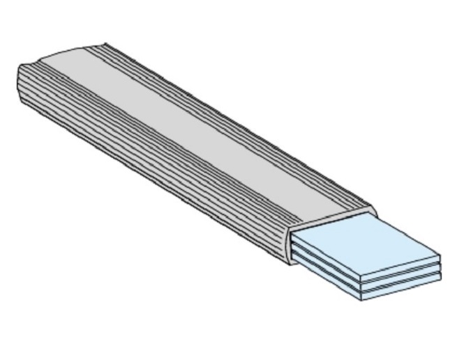 

Шина Schneider Electric 4743 гибкая изолированная 20x3mm(250А)L=1800mm, 4743