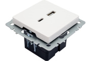 фото Розетка IEK BR-U22-018-K01