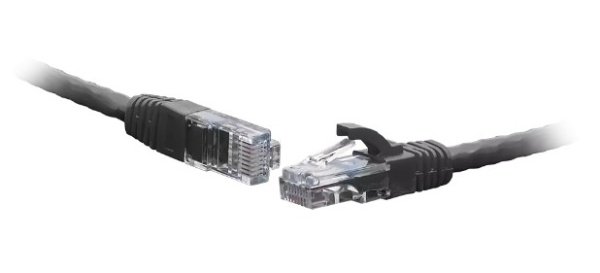 фото Кабель патч-корд U/UTP 5e кат. 0.3м SNR SNR-UU4-5E-003-LST-BK в Омске