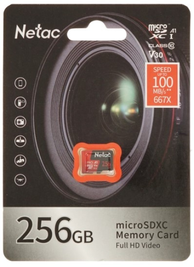 фото Карта памяти MicroSDXC 256GB Netac NT02P500PRO-256G-S в Казани