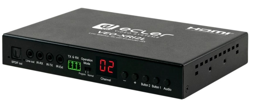 

Приемник Ecler VEO-XRI2L сигналов HDMI, аудио, ИК, RS-232 и USB из Ethernet, VEO-XRI2L