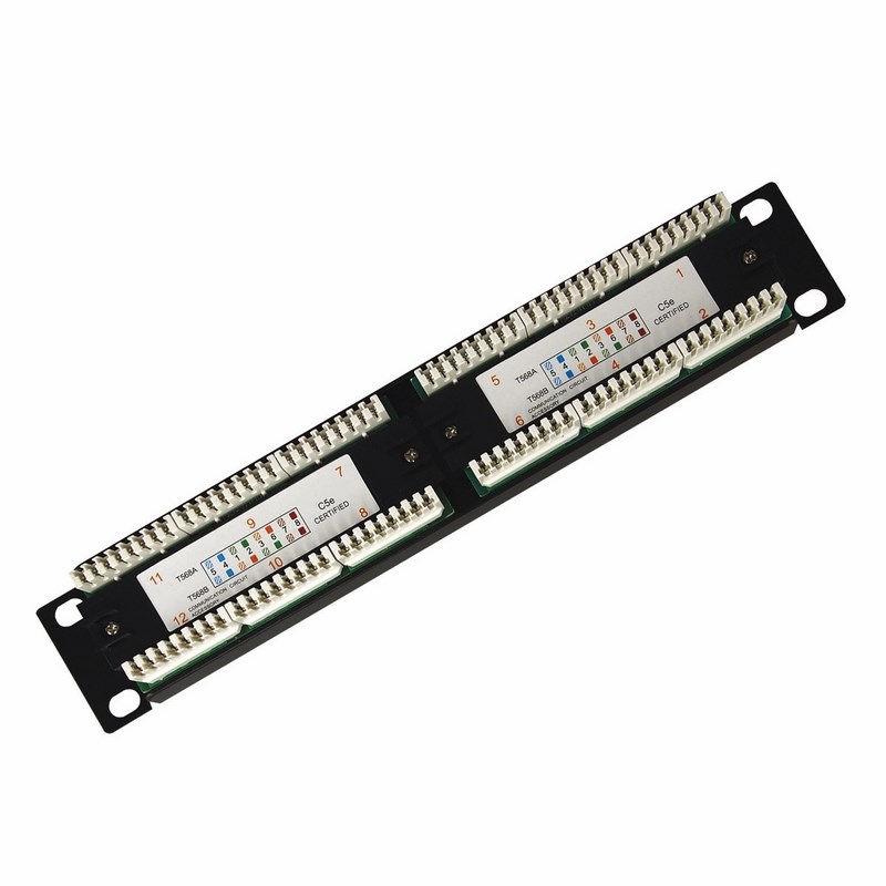 

Патч-панель 19", 12xRJ45, UTP, Кат. 5е Rexant 04-0025 1U, 04-0025