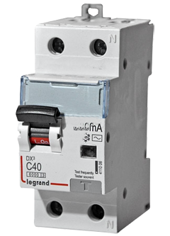 

Автомат дифференциальный Legrand 411006 АВДТ DX3 1П+Н C40А 30MA-AC, 411006