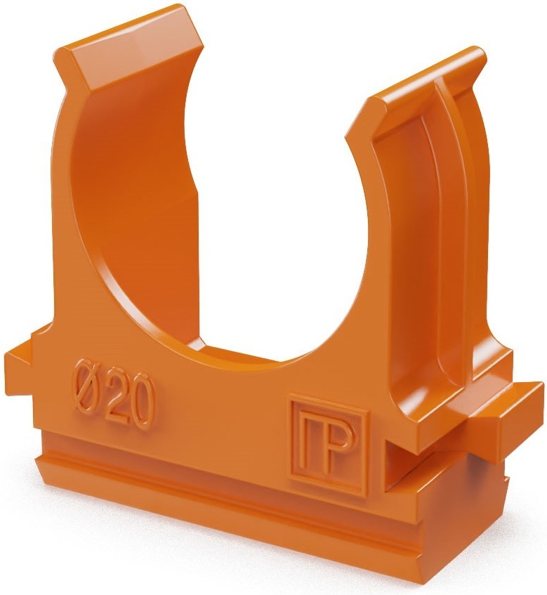 

Клипса для труб Промрукав PR13.0064 АБС-пластик оранжевая д20 (100шт), PR13.0064
