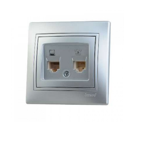 фото Розетка компьютерная+телефонная Lezard 701-1010-143 в Самаре
