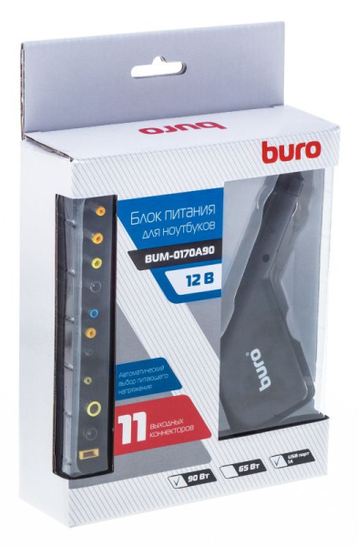 фото Адаптер питания для ноутбука Buro BUM-0170A90 в Перми