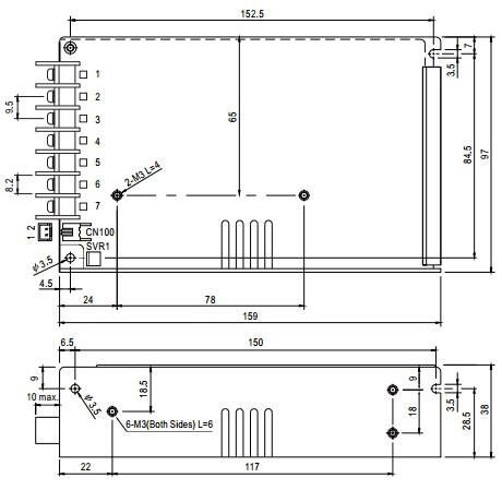 фото Преобразователь AC-DC сетевой Mean Well HRP-100-12 в Казани