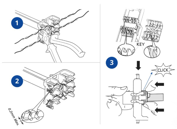 фото Вставка  Cabeus KJ-RJ45-Cat.6-SH-180-Toolless