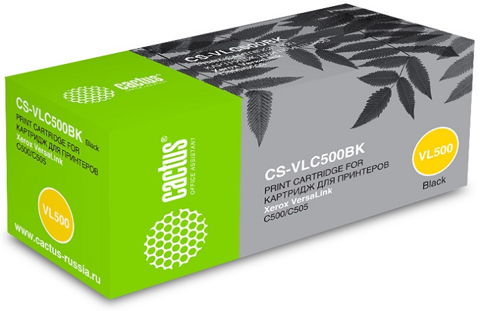

Картридж Cactus CS-VLC500BKRU лазерный, 106R03880 черный 5000стр., для Xerox VersaLink C500/C505, CS-VLC500BKRU