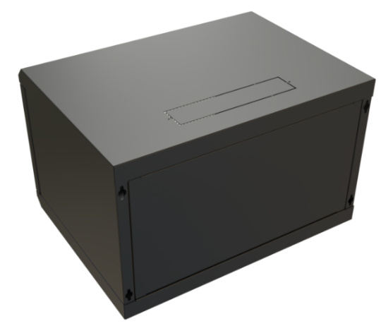 фото Шкаф настенный 19", 9U WRLine WR-TW-0966-SR-RAL9004 в Красноярске