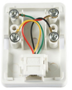 фото Розетка Cabeus WS-6P4C-TEL-1