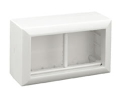 

Коробка Ecoplast 72944 SM45/4 для открытой проводки на 2 поста 45х45 мм, 72944