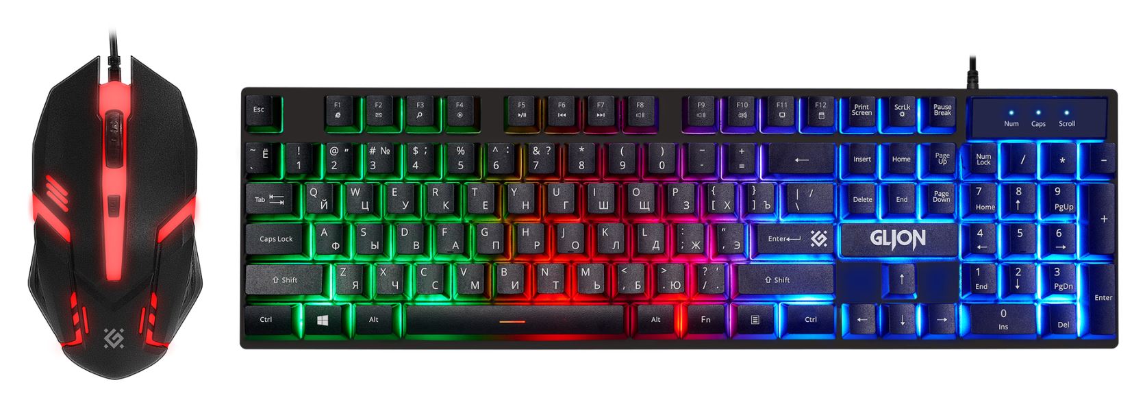 

Клавиатура и мышь Defender Glion C-123 RU USB, клавиатура: 104 клавиши, мышь: 4 кнопки, 1600 dpi, Glion C-123 RU