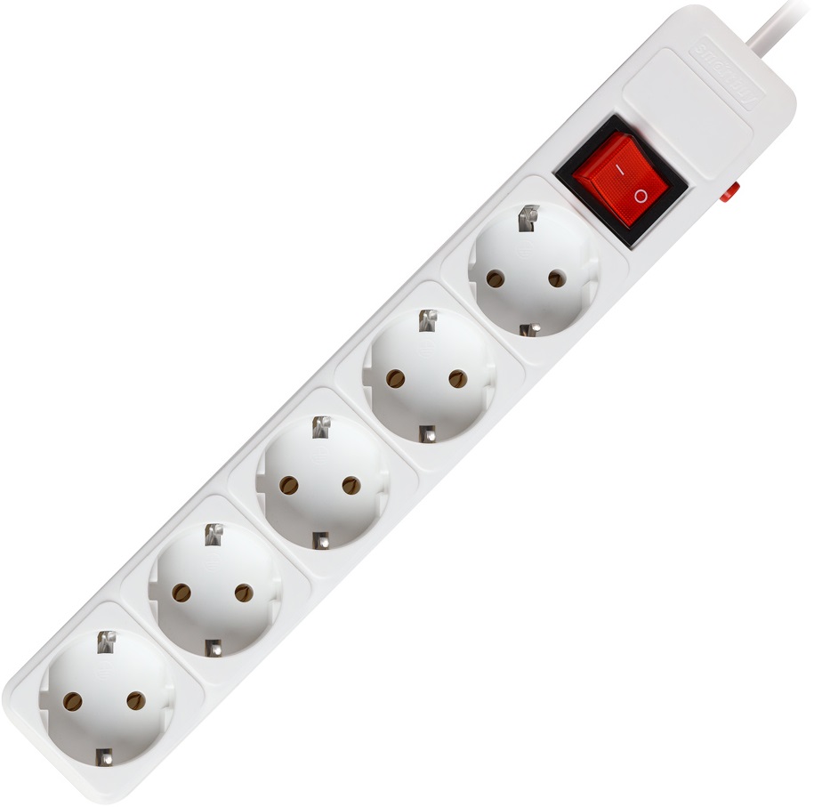 

Сетевой фильтр SmartBuy SBSP-5-30-W 16А, 3500 Вт, 5 гнезд, с з/ш, земля, ПВС 3x1.0 мм², 3,0 м, белый (1/45), SBSP-5-30-W