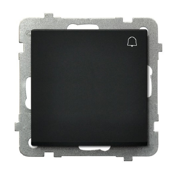 

Выключатель Ospel LP-6R/m/33 самовозвратный "звонок", 10AX, 250V, 2200W, IP-20, клеммы безвинтовые, черный металлик, LP-6R/m/33