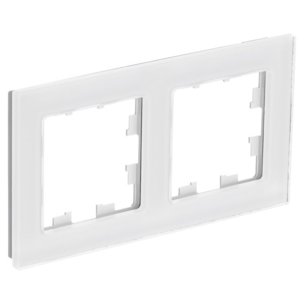 

Рамка двойная Systeme Electric ATN360102 AtlasDesign NATURE Натуральное стекло Белый, ATN360102