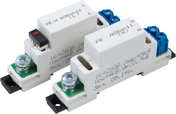 

Устройство защиты NSGate NSBon-11 TУЗП-320 питающих линий 220В. PV-III (AC320/5r + N-PE/5), NSBon-11