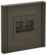 фото Розетка компьютерная двойная IEK FP-K20-1-K03 в Уфе