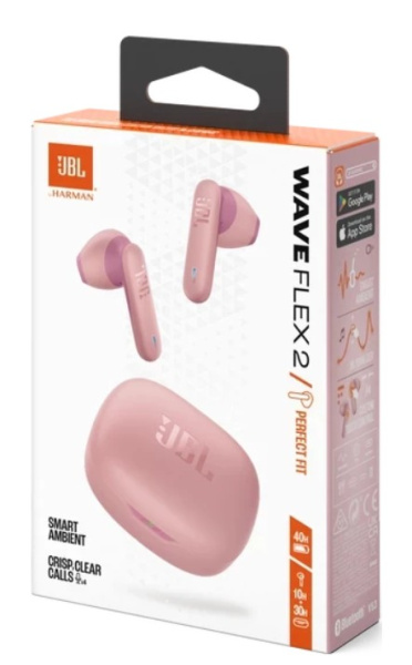 фото Наушники TWS JBL Wave Flex 2, Bluetooth, Вкладыши, Розовый, [JBLWFLEX2PIK]