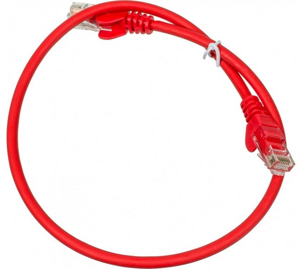 

Кабель патч-корд U/UTP 5e кат. 1м. TWT TWT-45-45-1.0-RD RJ45 - RJ45, 4 пары, красный, TWT-45-45-1.0-RD