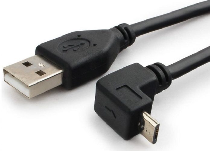 

Кабель интерфейсный USB 2.0 Cablexpert AM/microBM 5P CCP-mUSB2-AMBM90-6 1,8 м, Pro, угловой, экран, черный, пакет, AM/microBM 5P