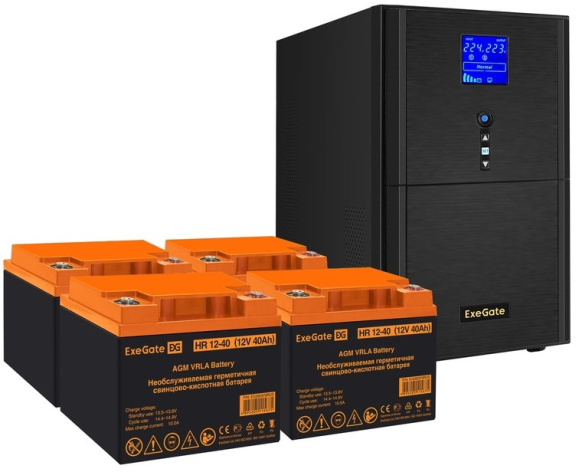 фото Комплект  Exegate SineTower SZ-5000.LCD.AVR.2SH.1C13.T.RJ.USB в Волгограде
