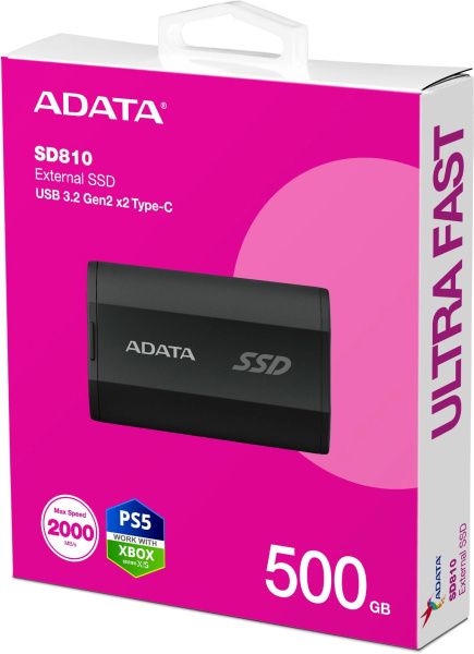фото Внешний SSD USB 3.2 Gen 2 Type-C ADATA SD810 в Омске 500 ГБ