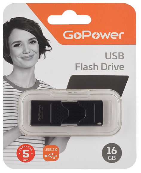 фото Накопитель USB 2.0 16GB GoPower 00-00025963 в Перми