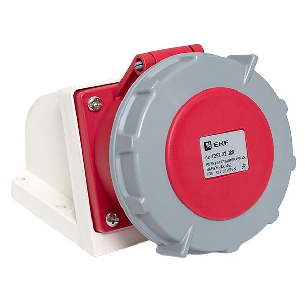 

Розетка стационарная наружная EKF ps-1252-32-380 1252 3Р+РЕ+N 32А 380В IP67, ps-1252-32-380