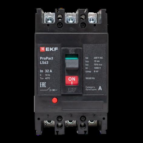 фото Автоматический выключатель в литом корпусе  EKF mccb-63-15-3-32-ls в Уфе