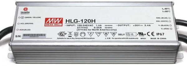 фото Драйвер светодиодный  Mean Well HLG-120H-24B в Волгограде
