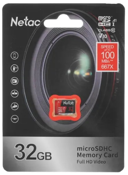 фото Карта памяти MicroSDHC 32Gb Netac NT02P500PRO-032G-S в Омске